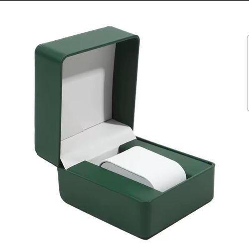 Single Wristwatch Gift Box with Pillow PU Leather Wristwatch Display Case Organizer for Men Women Clamshell PU Leather Watch Cover