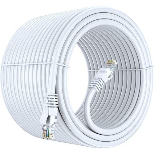 20M RJ45 CAT 6 Ethernet Cable Lan Network CAT6 Patch WHITE