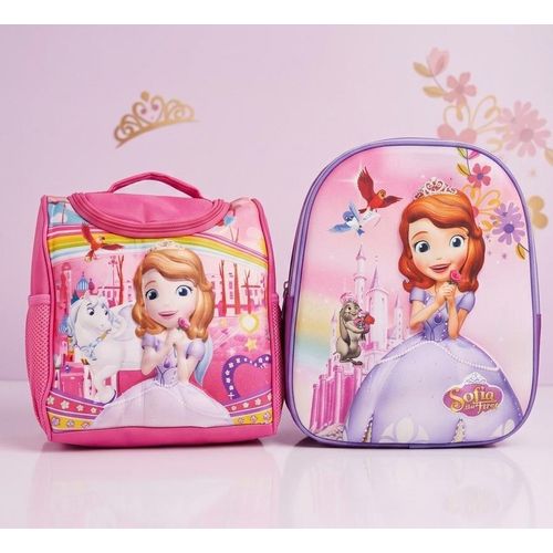 Quality Children Cartoon Character School bag and lunch bag