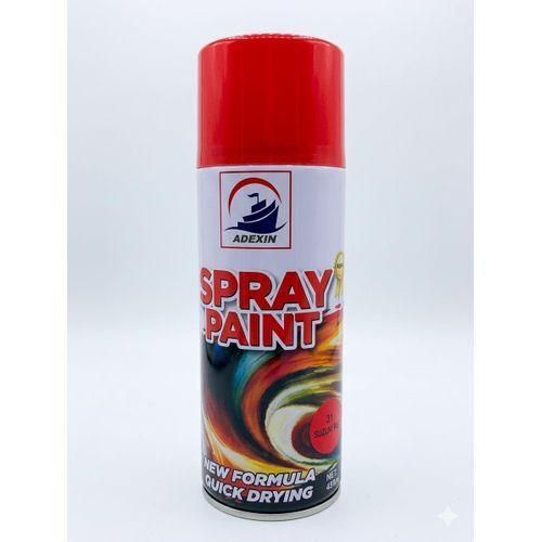 Adexin Spray Paint 450ml – Suzuki Red Gloss Aerosol Paint, Quick-Drying, High-Performance Finish for Metal, Auto & DIY Projects