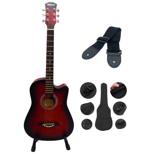 Guitar-391C 38 Acoustic Box Guitar with Bag and Strap