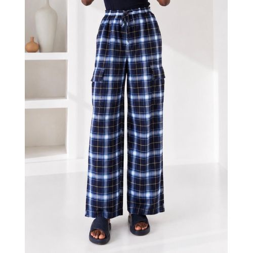 Women’s Loose-Fitting Pant with Elastic band and drawstring-100% Cotton