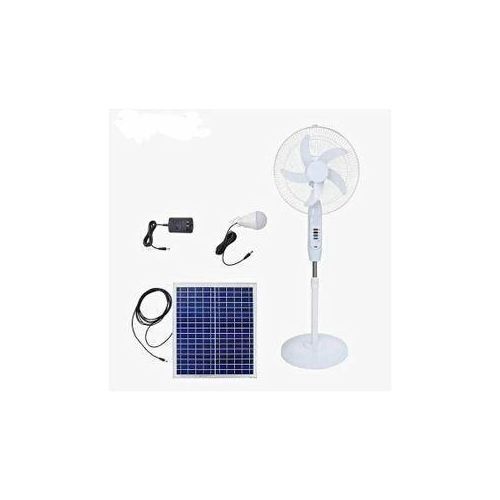 16 Inch Standing Fan Solar Rechargeable + Remote