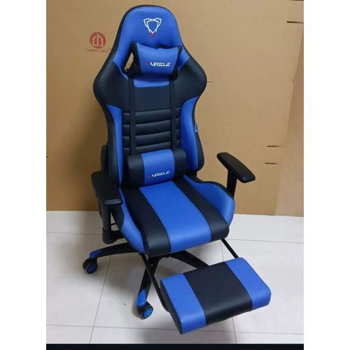 EliteRacer™ Adjustable Ergonomic Gaming Chair with Footrest – Reclining Gamer Seat