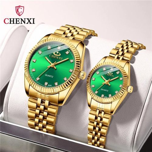 CHENX1 HIS & HERS Couple Elegant Clock Luxury Gift Watches
