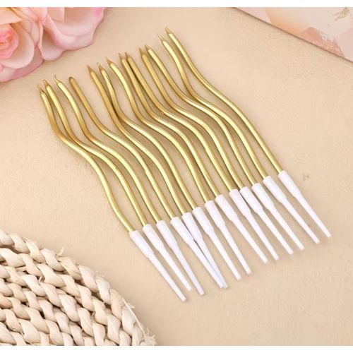 12pcs Vintage Curved Party Decorations Paraffin Wax, No Electricity Needed, Featherless, Creative Decoration for Creating Unique Festive Atmosphere, Event Additions, Perfect for Halloween, Christmas Event, Adult Use Solely