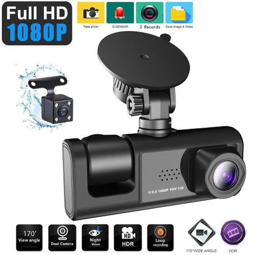 Dash Cam HD 1080P Front and Rear Inside Dashcam Video Recorder Night Vision