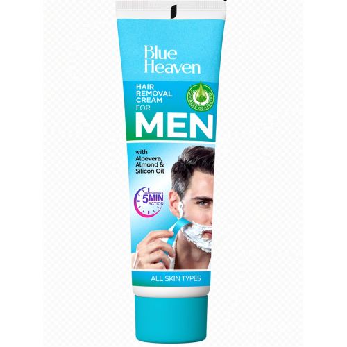 Hair Removal Cream for Men with Aloe Vera, Almond and Silicon Oil-100g
