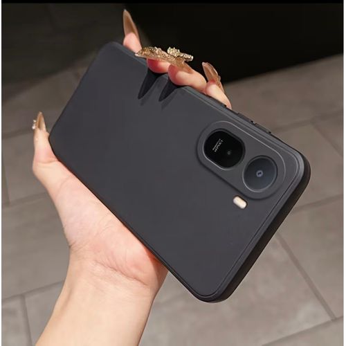 Redmi A7 & A7 PRO Silicone Case & Pouch – Slim, Durable & Shock-Absorbing with Advanced Camera Protection. ( Black )