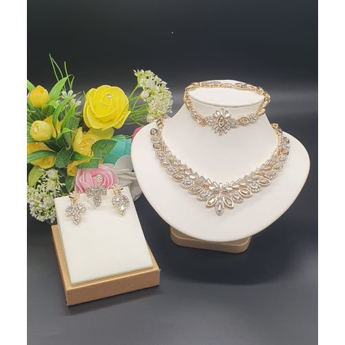 Full Stone - Top Class Exquisite Necklace, Earring , Bracelet And Ring