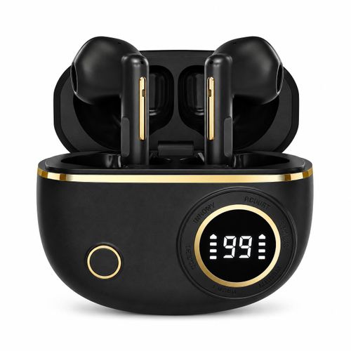 Wireless Bluetooth 5.4 Earbuds In Ear Earphones With Charging Case Stereo Sound Handsfree Headset For Android iPhone Black