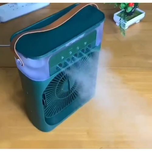 New USB Air Cooling And Humidifier Fan With Led Night Light