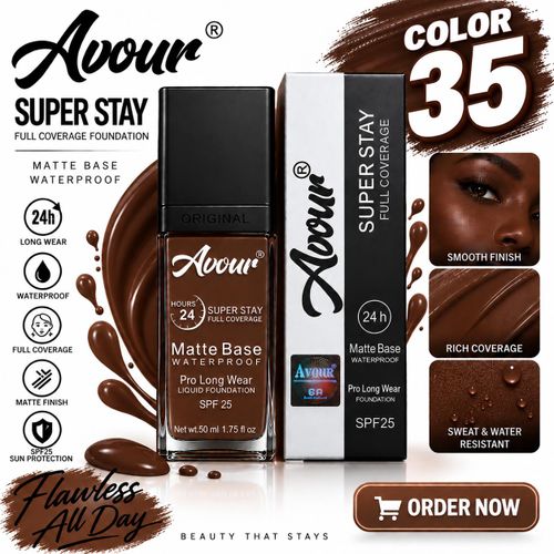 Waterproof Matte Base Superstay Full Coverage Foundation color 01