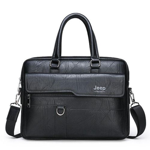 JEEP BULUO LUXURIOUS GENUINE FOREVER LEATHER MEN’S SHOULDER OFFICE & CASSUAL BAG