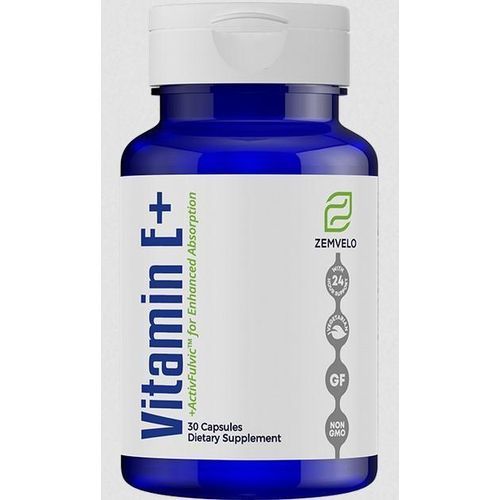 Vitamin E (D-Alpha Tocopherol Acid Succinate) +Fulvic Acid 30 Capsules
