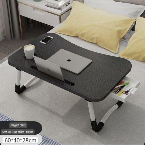 Foldable Laptop Table With Drawer