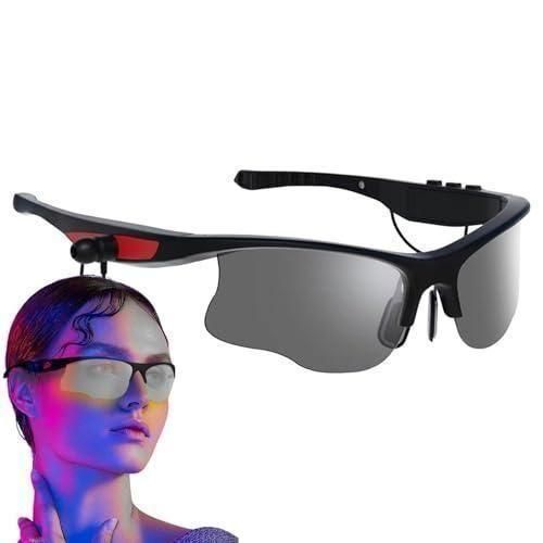 Wireless Bluetooth Sunglasses With Ear Piece - Open Ear Music And Hands-Free Calling Polarized Lenses IP4 Waterproof Connect Mobile Phones and Tablets.
