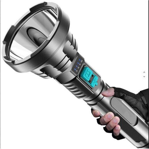 Multi-function Powerful Handheld Flashlight, Strong Flashlight USB Rechargeable Torch, LED Super Bright Long-range Outdoor Lighting, Long-range Portable Hiking Camping Lights Emergency Flashlight, Outdoor Torch Light, Super Bright Flashlight with 3 Modes