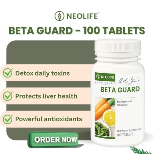 Beta Guard 100 Tablets - Antioxidant Blend for Daily Body Protection. BETAGUARD..