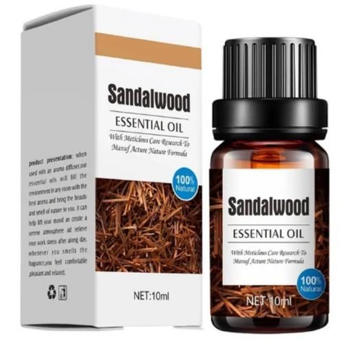 Natural Sandalwood Essential Oil for Aromatherapy, Diffuser & Relaxation – 10ml
