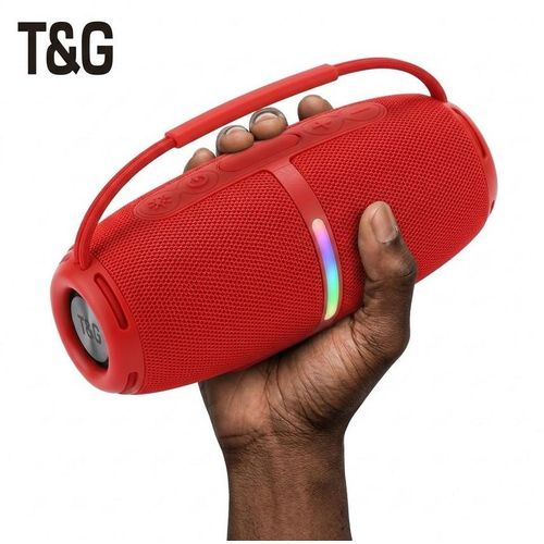 TG-686 Music God of Generation Wireless BT Speaker Portable Radio Speaker Good Sound Quality Bass Drum Sound System IPX5 RED