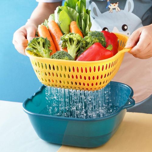 2pcs Multipurpose Fruit and Vegetable Basket(Medium & Small)