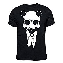 Made Men Panda Print TShirt - Black