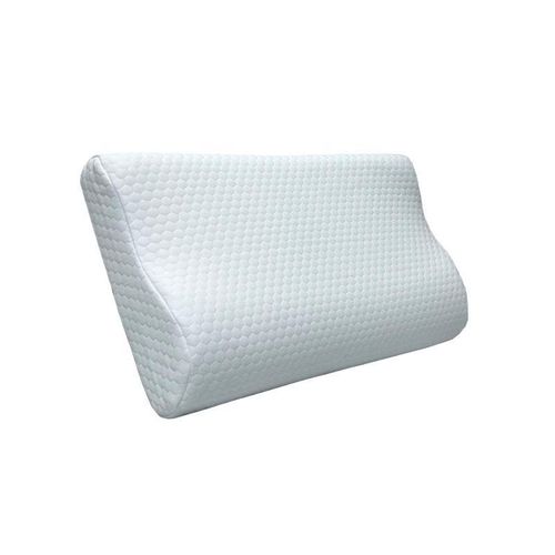 Square curve pillow with slow rebound, space memory foam core pillow for adult, 50*30*7/ 10cm