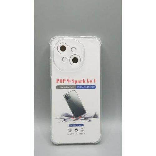 Pop9 transparent shockproof back Case