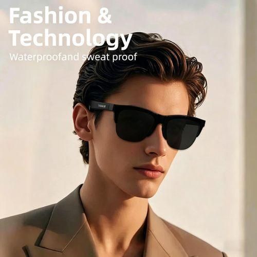 VANIR Smart Glasses Wireless Bluetooth Earbuds Sunglasses with Built in Sound for Listening to Music and Taking Calls Featuring Bluetooth 5.4 and IPX5 Waterproof Protection Ideal for Outdoor Sports Compatible with iPhone Android Samsung Tecno Infinix Ca