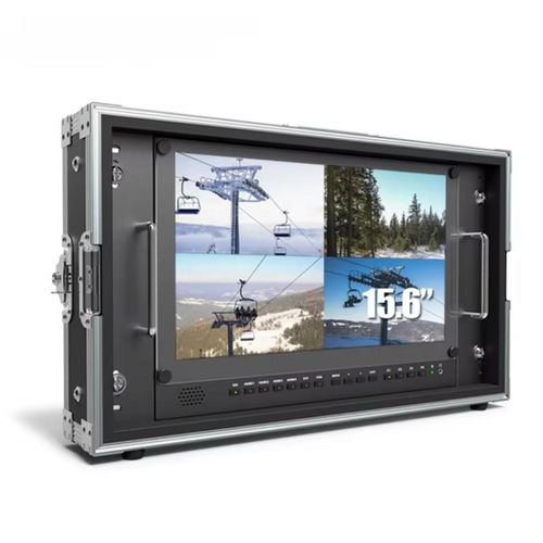 Advanced 15.6-Inch Professional Rackmount Broadcast Video Monitor Full HD Multi-View Display