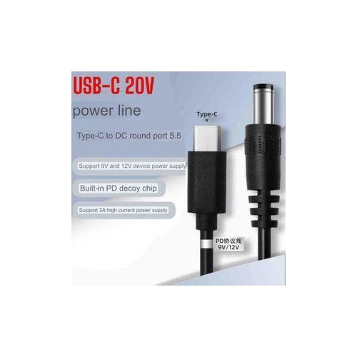 Dc power cable 12v power type-c adapter fast boast