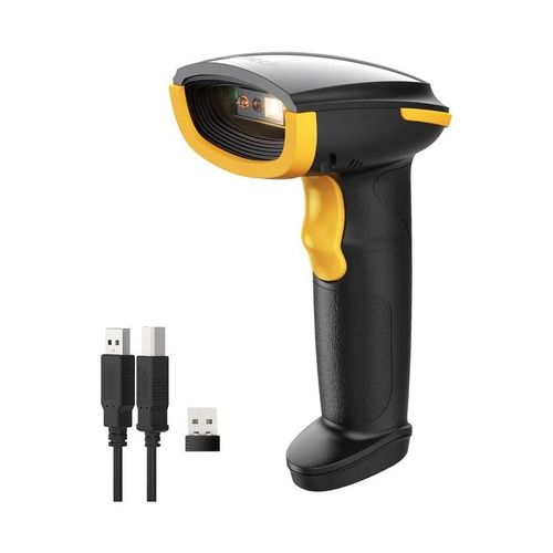 1D/2D Bluetooth Barcode Scanner with 2600mAh Battery & Support Screen Scanning