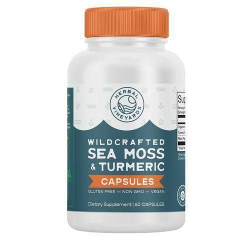 Sea Moss & Turmeric 60Caps Anti-inflammatory,Digestive Health Boosts Immune Etc