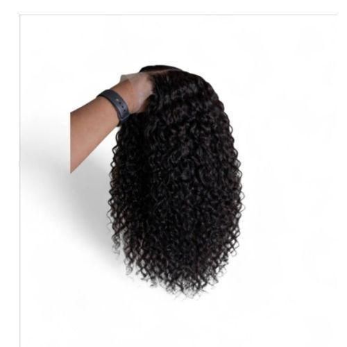 New soft Curly Hair Wig With 24 Closure 14nches natural color