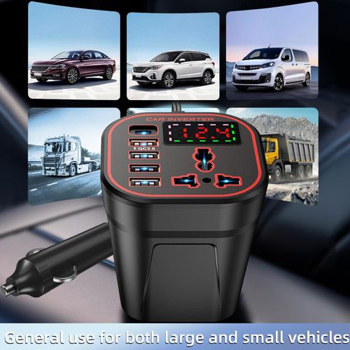 Car Power Inverter 12V/24V TO220V Converter Type-C Multi-function Charger Socket Fast Charger Vehicle Inverter