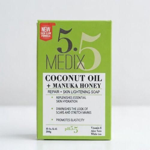 Medix 5.5 Coconut Oil + Manuka Honey Repair Soap – Skin Hydrating, Scar Care & Brightening Bar (200g)