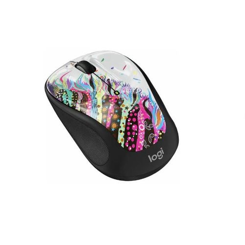 M325s Wireless Ambidextrous Optical Usb Mouse – Celebration Black