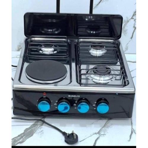 Table top Gas Cooker , 3 Gas, 1 Electric Cooker( ES-3865)