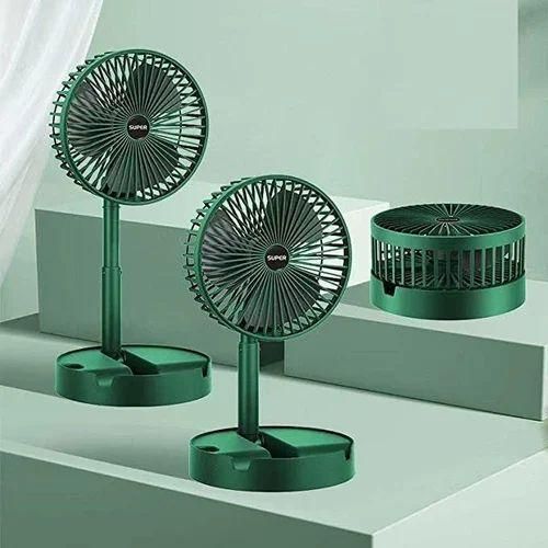 Storage Folding Table With Portable Hand Fan