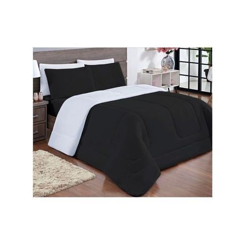 Super Duvets&bedsheets With Pillowcases (BLK/WHITE)