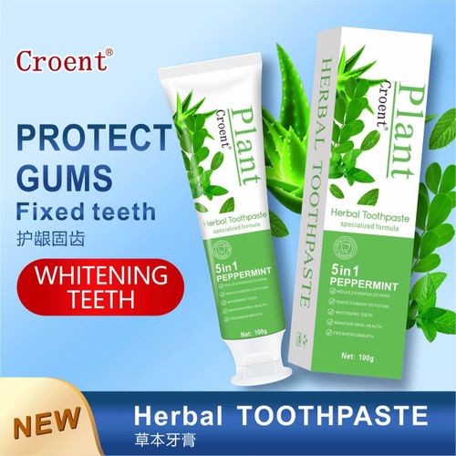 Croent Natural Herbal Toothpaste Tooth Remove Plaque Stains Teeth Whitener Oral Hygiene Clean Fresh Breath Dental New