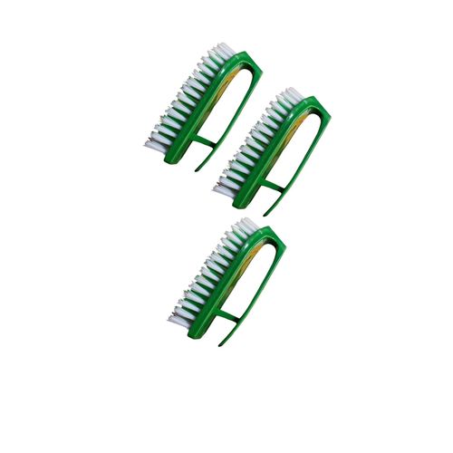 Plastic Laundry & Scrubbing Brush (Green) x3pcs
