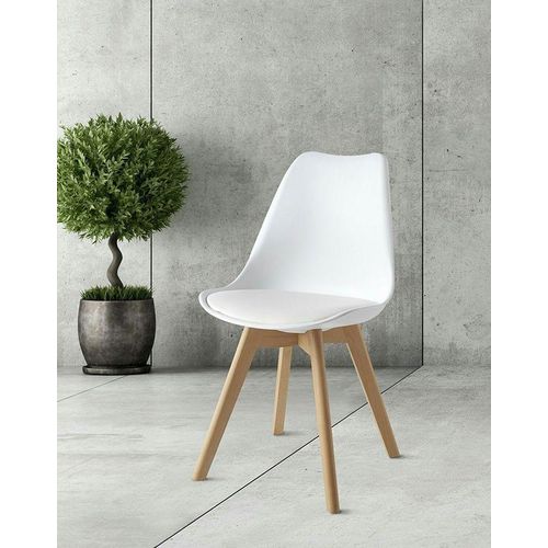 PLASTIC Chair With WOODEN LEGS