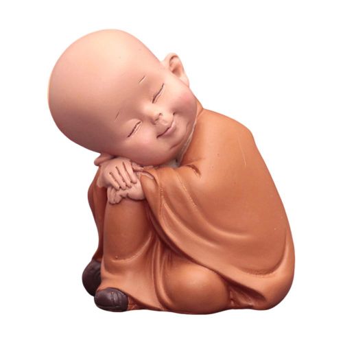 Cute Little Monks Car Ornament Car Interior Display Dashboard Decoration Ornament for Family Friend Neighbor Gift NO5143