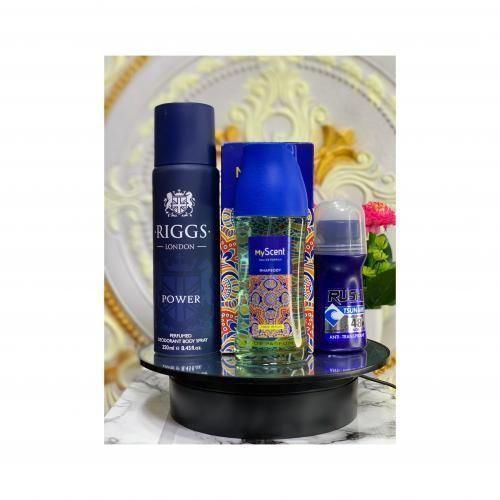 My Scent EAU DA Perfume Rhapsody 100ml & Riggs Body Spray & Roll On Combo