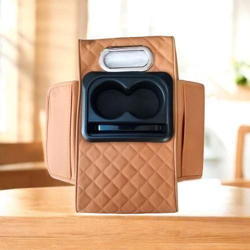 Universal arm rest cover with tissue box organiser red