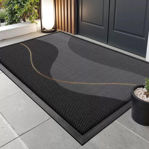90X150CM Heavy Duty Outdoor Entrance Mat, High Elasticity Anti Slip Front Door Mat, Durable High-end Outdoor Foot Mat, Suitable for Doors, Outdoor Terrace Entrances, Courtyards, Corridors, Outdoor, Home Decoration Products