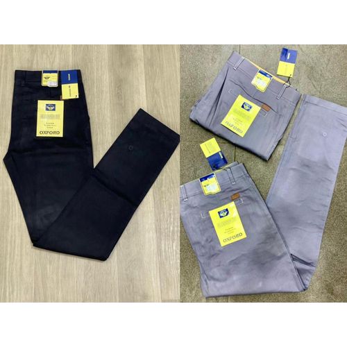 2 in 1 Fitted Chinos Trouser- Black and Grey
