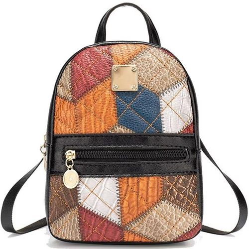 Ladies Backpack Bag Small Leather Bags For Girls Black